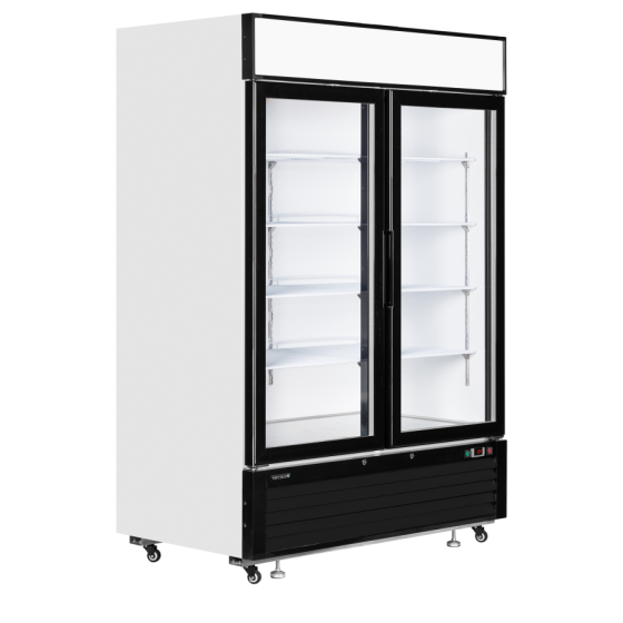 Expositor Refrigerado LGC5000 | 2 Puertas Batientes | Marquesina Iluminada | 1382x805x2065 mm | 922 L | Clase Energética B