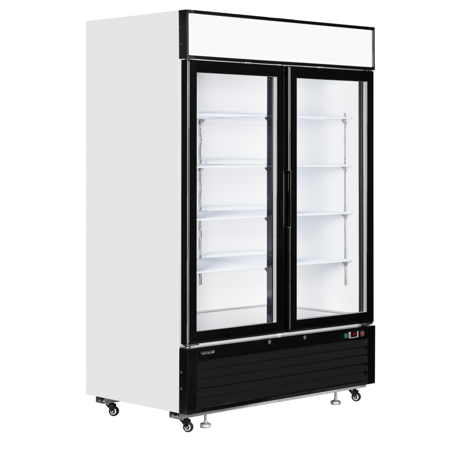 Expositor Refrigerado LGC5000 | 2 Puertas Batientes | Marquesina Iluminada | 1382x805x2065 mm | 922 L | Clase Energética B