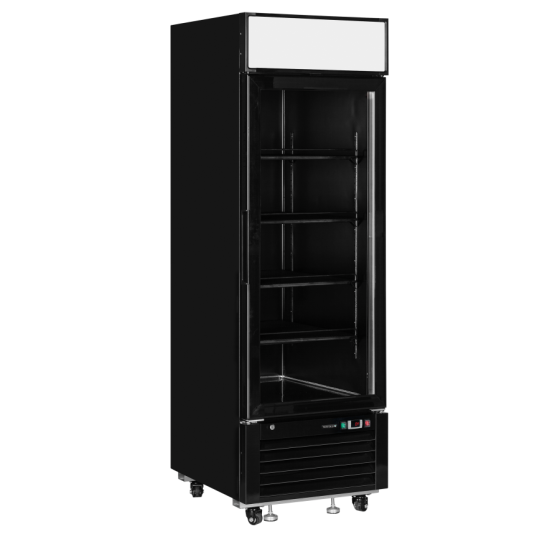 Expositor Refrigerado LGC2500B | Negro Total | Marquesina Iluminada | 685x805x2065 mm | Capacidad 405 L | Clase Energética B