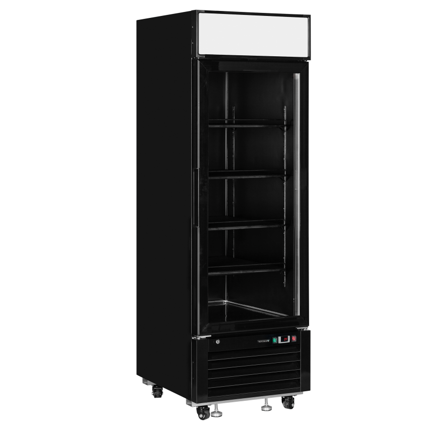 Expositor Refrigerado LGC2500B | Negro Total | Marquesina Iluminada | 685x805x2065 mm | Capacidad 405 L | Clase Energética B