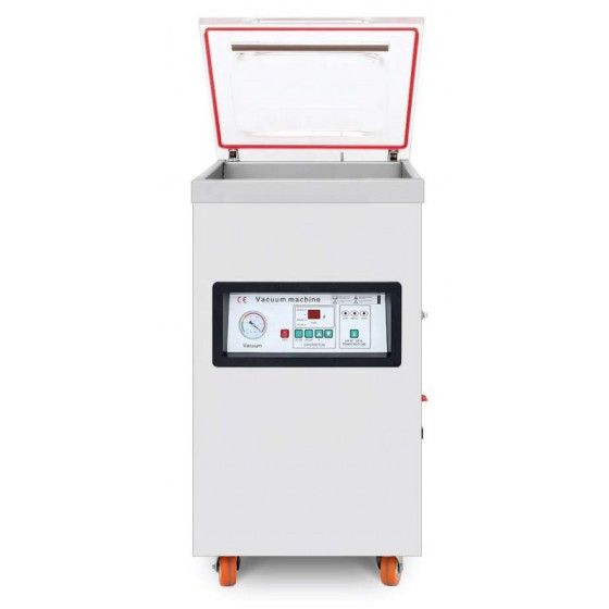 Envasadora Vacío con Mueble Clima Hostelería PEKIN DZ-400F | 2 Barras 400mm | 20m³/h | Digital | Acero Inox. | 480x550x970mm