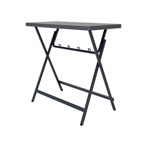 Mesa alta plegable Zown Cocktail-L120 | Ref: PT060X001A | 122x61x110 cm | Polietileno | Acero | UV | 204kg