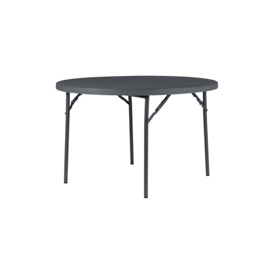 Mesa Plegable Zown Planet120 | Ref: BT-48J-NC | Redonda Ø122 cm | 6 Comensales | Polietileno y Acero