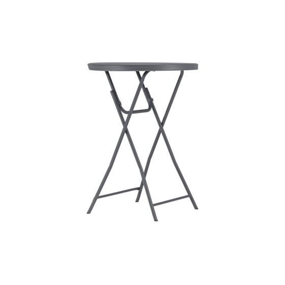 Mesa Alta Plegable Zown Cocktail80 Redonda Ø813mm H1100mm | Ref: PT-36-NC | Polietileno | 170kg Carga