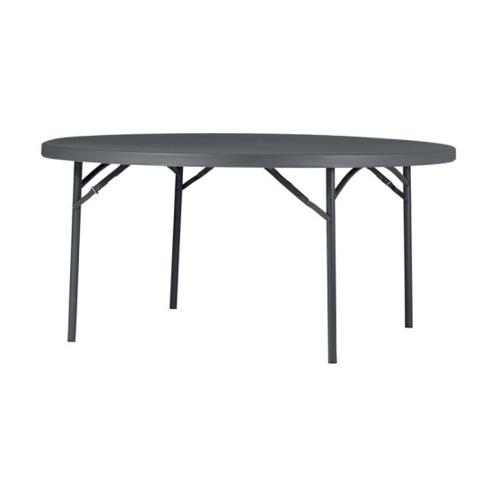 Mesa Plegable Redonda Zown New Planet160 | Ref: BT-63-NC | Ø160x74.3 cm | 8 Personas | Polietileno | Protección UV