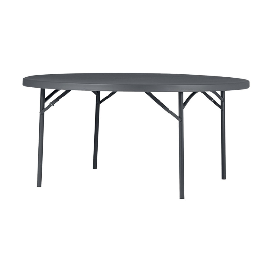 Mesa Plegable Redonda Zown New Planet160 | Ref: BT-63-NC | Ø160x74.3 cm | 8 Personas | Polietileno | Protección UV