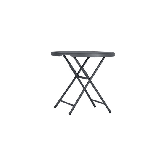 Mesa Plegable Redonda Zown Praxis80 | Ref: PT-37-NC | Ø813x743 mm | 2 Personas | Polietileno | 8.4 kg