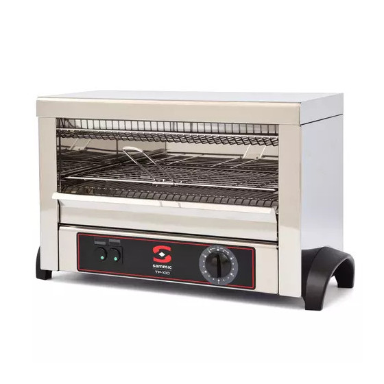 Tostadora de Pan Industrial TP-100 | 5110121 | 1 Piso | 120 Tostadas/h | Resistencias de Cuarzo | Temporizador | 2000W | 230V