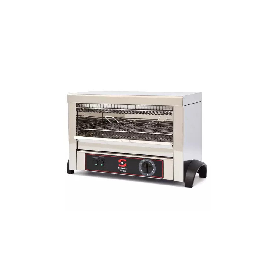 Tostadora de Pan Industrial TP-100 | 5110121 | 1 Piso | 120 Tostadas/h | Resistencias de Cuarzo | Temporizador | 2000W | 230V