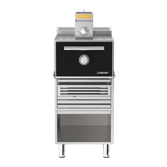 Horno Brasa Josper HJX-Pro S80-T | Producción 60 kg/h | 80 Comensales | 649x1017x1600 mm | Negro