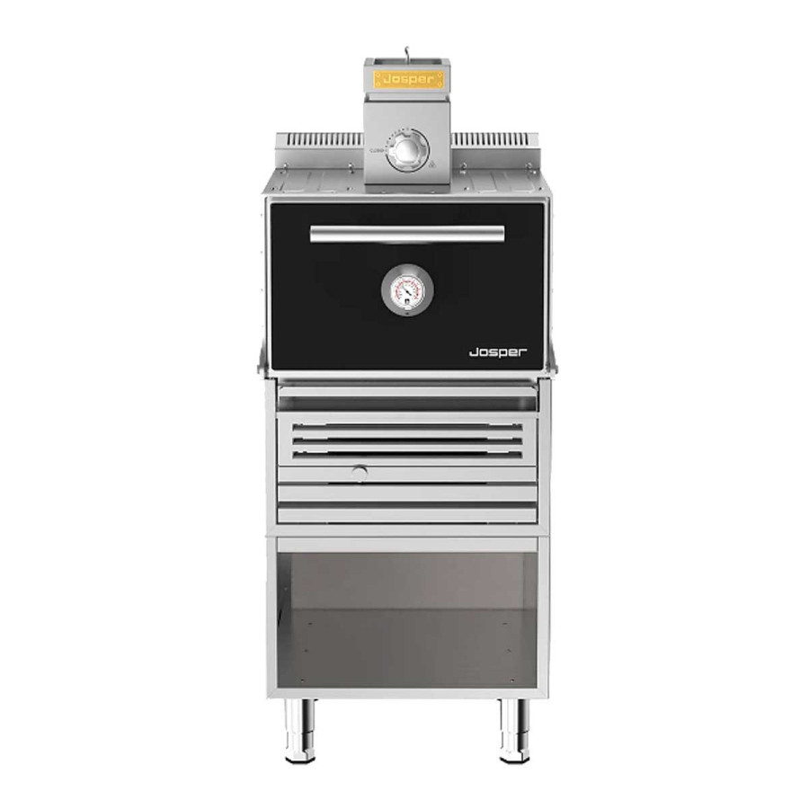 Horno Brasa Josper HJX-Pro S80-T | Producción 60 kg/h | 80 Comensales | 649x1017x1600 mm | Negro