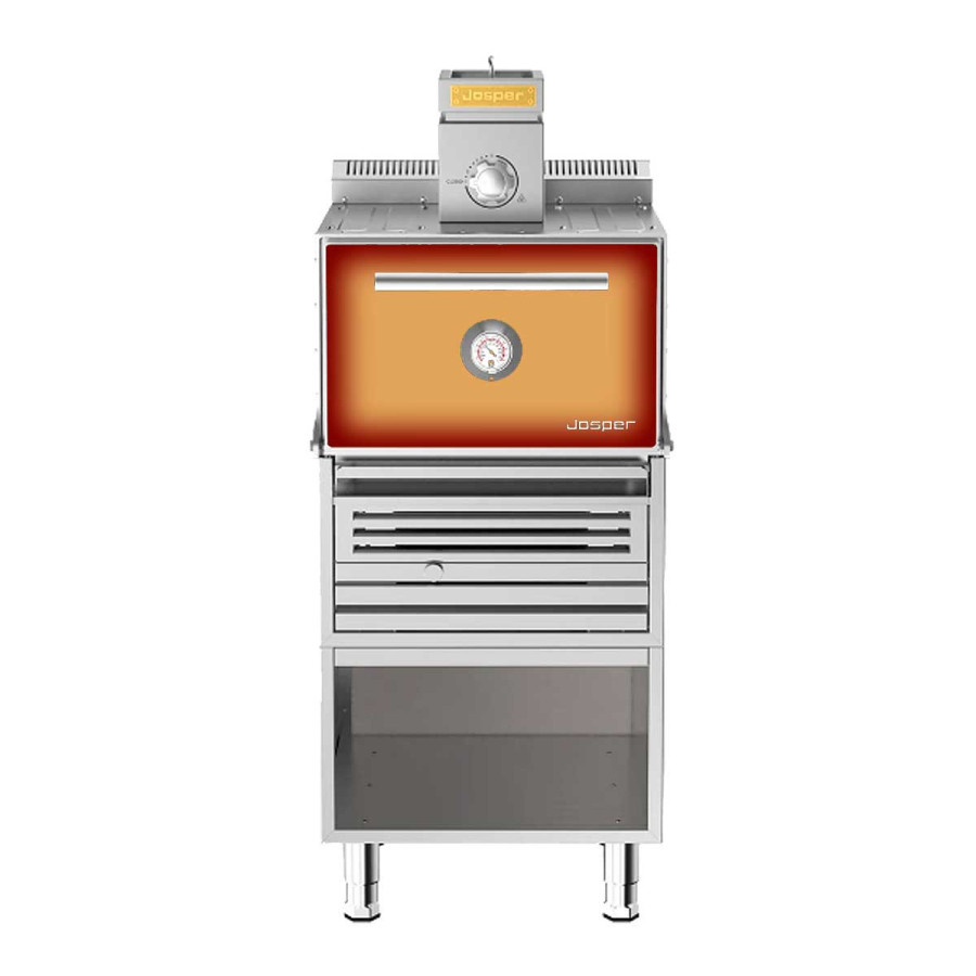 Horno Brasa Josper HJX-Pro S80-T | Producción 60 kg/h | 80 Comensales | 649x1017x1600 mm | Marrón