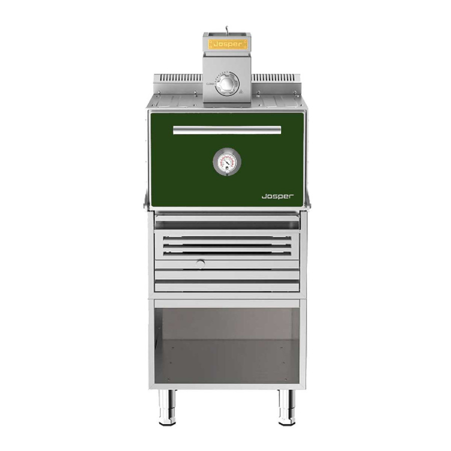 Horno Brasa Josper HJX-Pro S80-T | Producción 60 kg/h | 80 Comensales | 649x1017x1600 mm | Verde