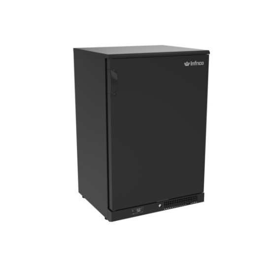 Expositor Refrigerado Horizontal Infrico ERV15PP | 140L | +4/+8ºC | 1 Puerta | Negro | 600x510x920 mm