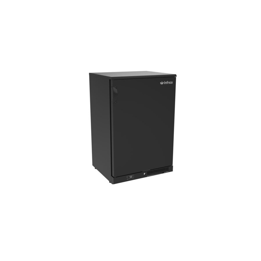Expositor Refrigerado Horizontal Infrico ERV15PP | 140L | +4/+8ºC | 1 Puerta | Negro | 600x510x920 mm