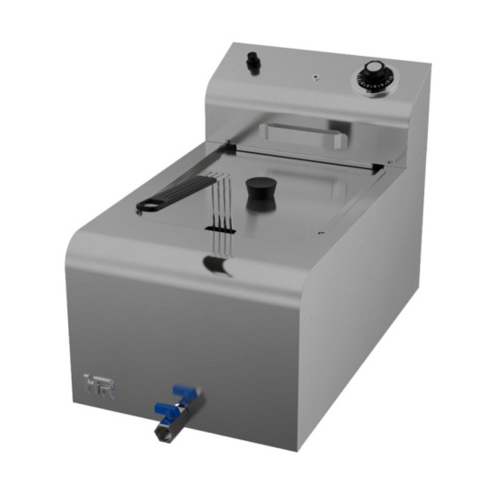 Freidora Eléctrica Monofásica FD10L300 | 10 Litros | Cuba Embutida AISI 304 con Grifo | 4.2 kW | 230V | 300x523x350 mm