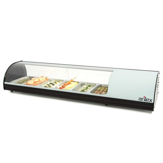 Vitrina Refrigerada de Tapas Blanca | 6VTG-BL | 6 Bandejas GN 1/3 | Cristal Templado | +2°C a +6°C | R152a | 230V