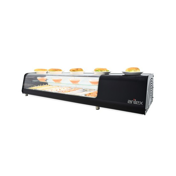 Vitrina Refrigerada de Tapas Doble Piso | 8VTG VISION DOBLE | 8 Bandejas GN 1/3 | Cristal Templado | +2°C a +6°C | R152a | 230V