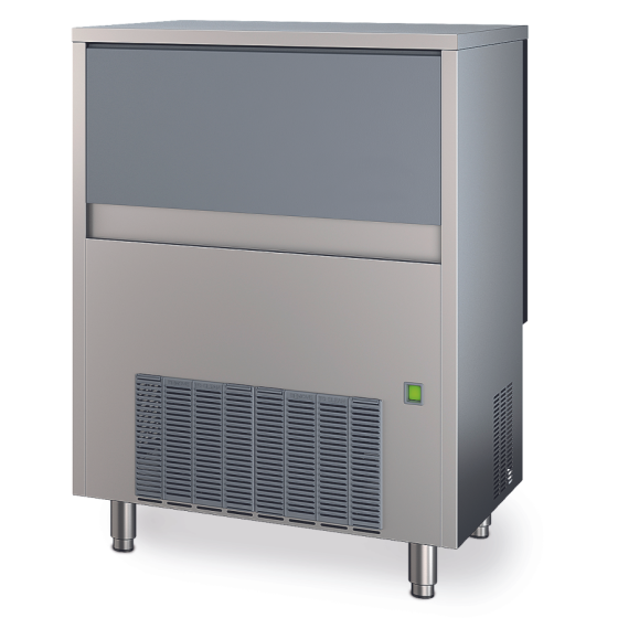 Fabricador de Cubitos de Hielo CG 155 | Producción 155 kg/24h | Depósito 65 kg | Cubito L (41g) | Aire/Agua | 840x740x1185 mm