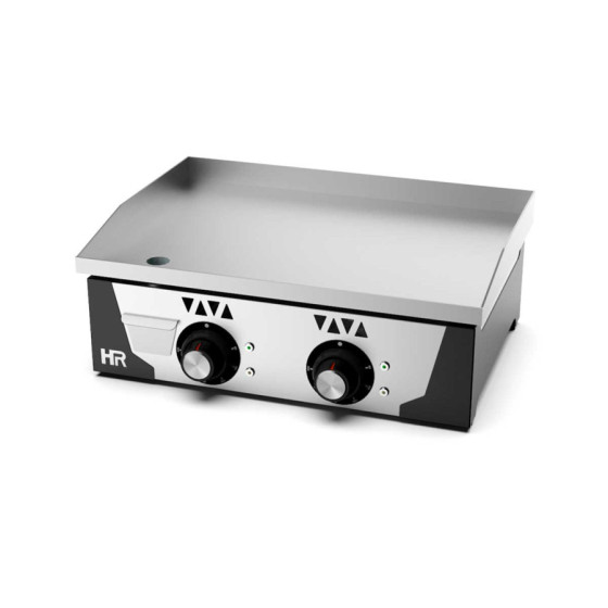 Plancha Eléctrica de Acero Rectificado Fainca HR PLCE6100RT | 2 Zonas de Calor | Espesor 15 mm | 4 kW | 230V | 600x470x227 mm