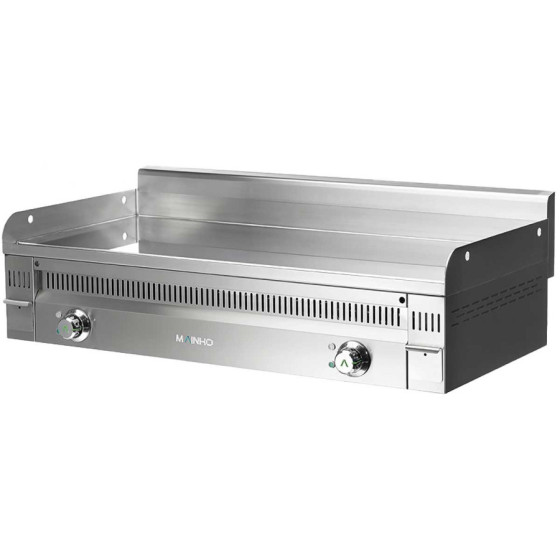 Fry Top Eléctrico Cromo Duro Mainho Euro-Crom PC-120ET | Placa Lisa | 12 kW | 120 x 50 cm | Espesor 20 mm | Acero Inoxidable