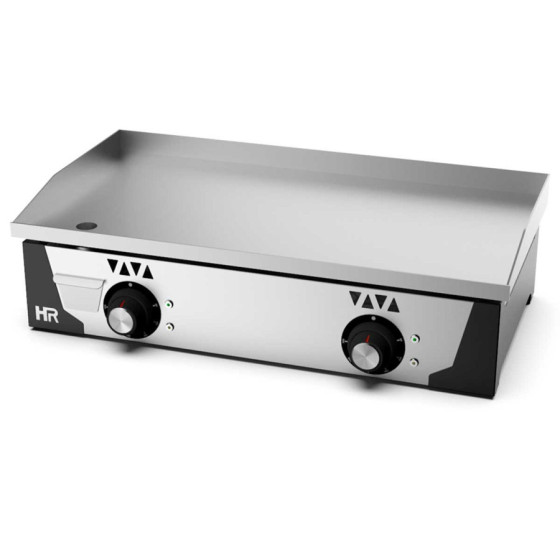 Plancha Eléctrica de Acero Rectificado Fainca HR PLCE8100RT | 2 Zonas de Calor | Espesor 15 mm | 5 kW | 230V | 800x470x227 mm