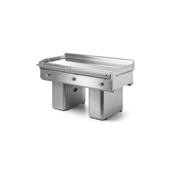Fry Top Eléctrico Cromo Duro Mainho Serie Uni FCE-180/7 | Placa Lisa | Gran Rendimiento | 18 kW | 180 x 70 cm | Espesor 20 mm