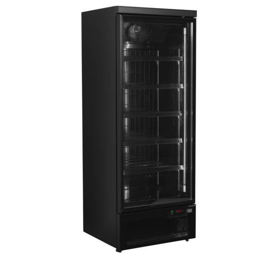 Congelador Expositor Negro | Ref: Atom Maxi F1DBB | 390L | Cristal | Vent. | LED | -22/-18°C | R290 | Clase C | 750x760x2003 mm