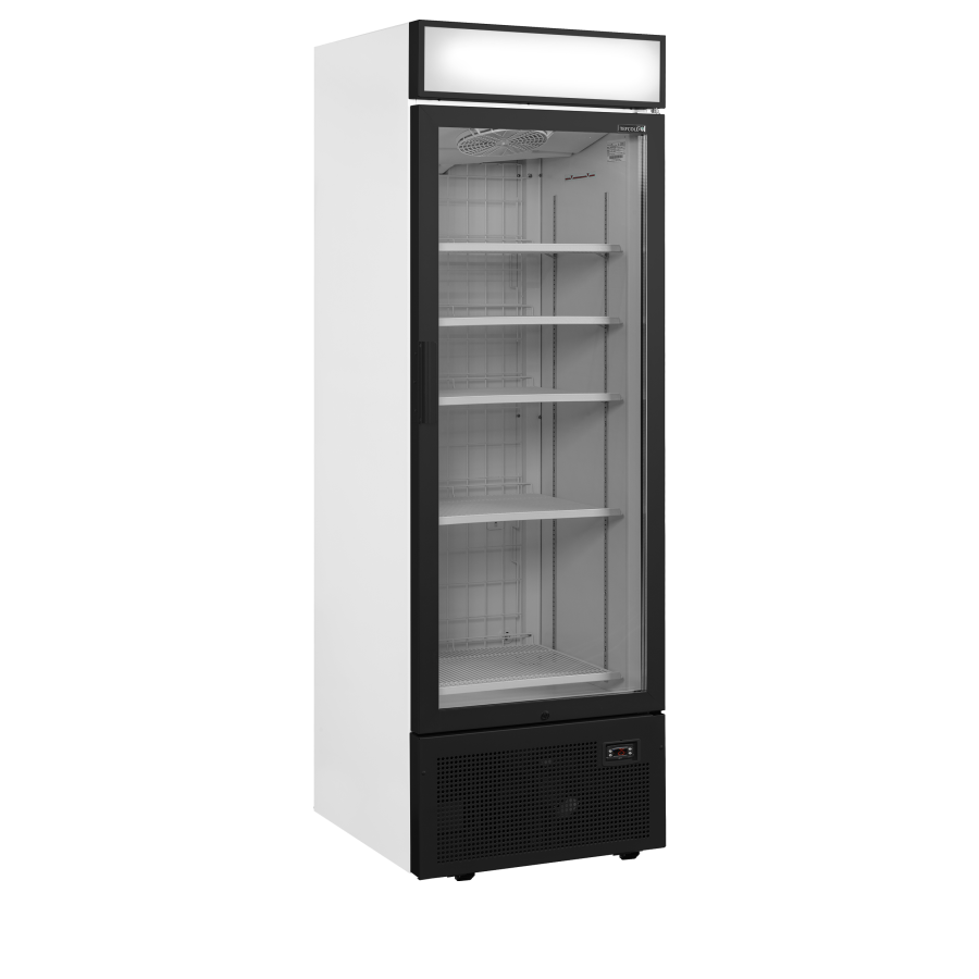 Congelador Vertical Expositor | Ref: UFSC1450GCP NF | 440L | Cierre Aut. | LED | -22/-12°C | R290 | Clase C | 680x761x2149 mm