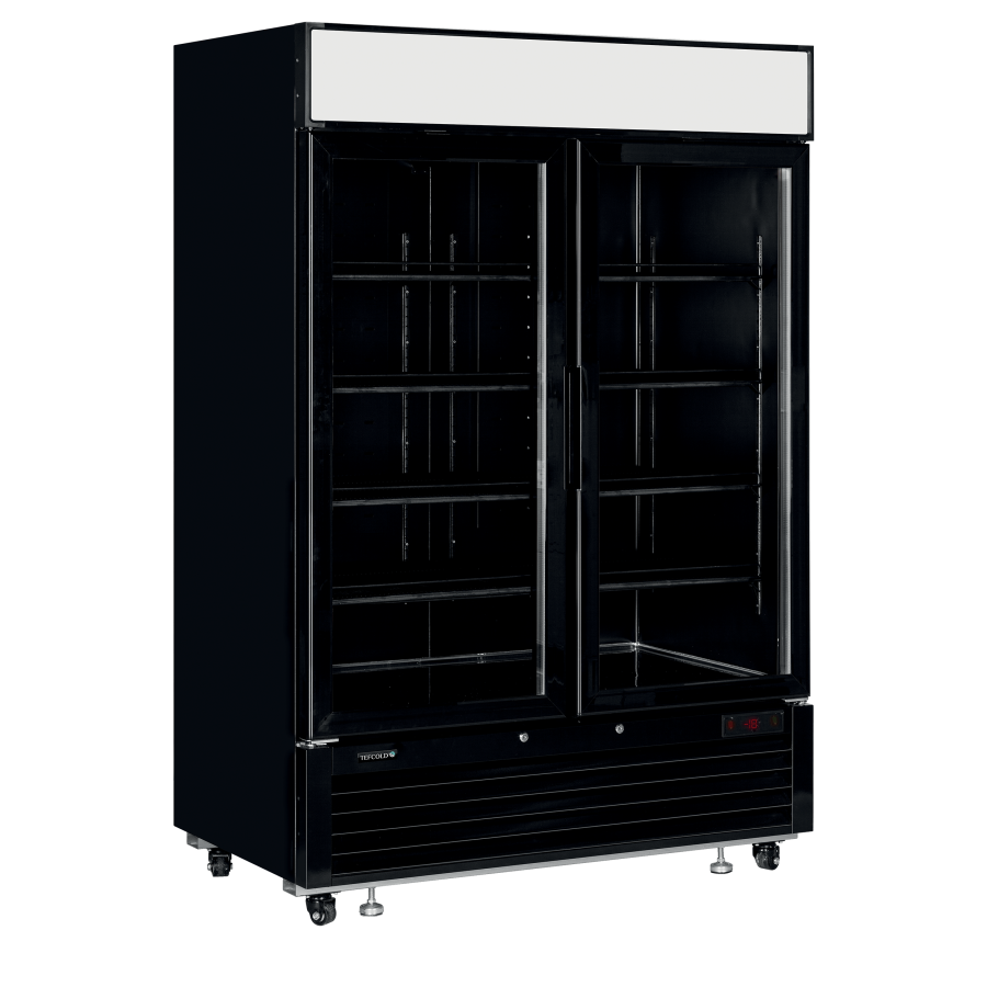 Congelador Expositor Negro | LGF5000B | 922L | 2 Puertas Cristal | Vent. | LED | -25/-14°C | R290 | Clase C | 1382x805x2065 mm