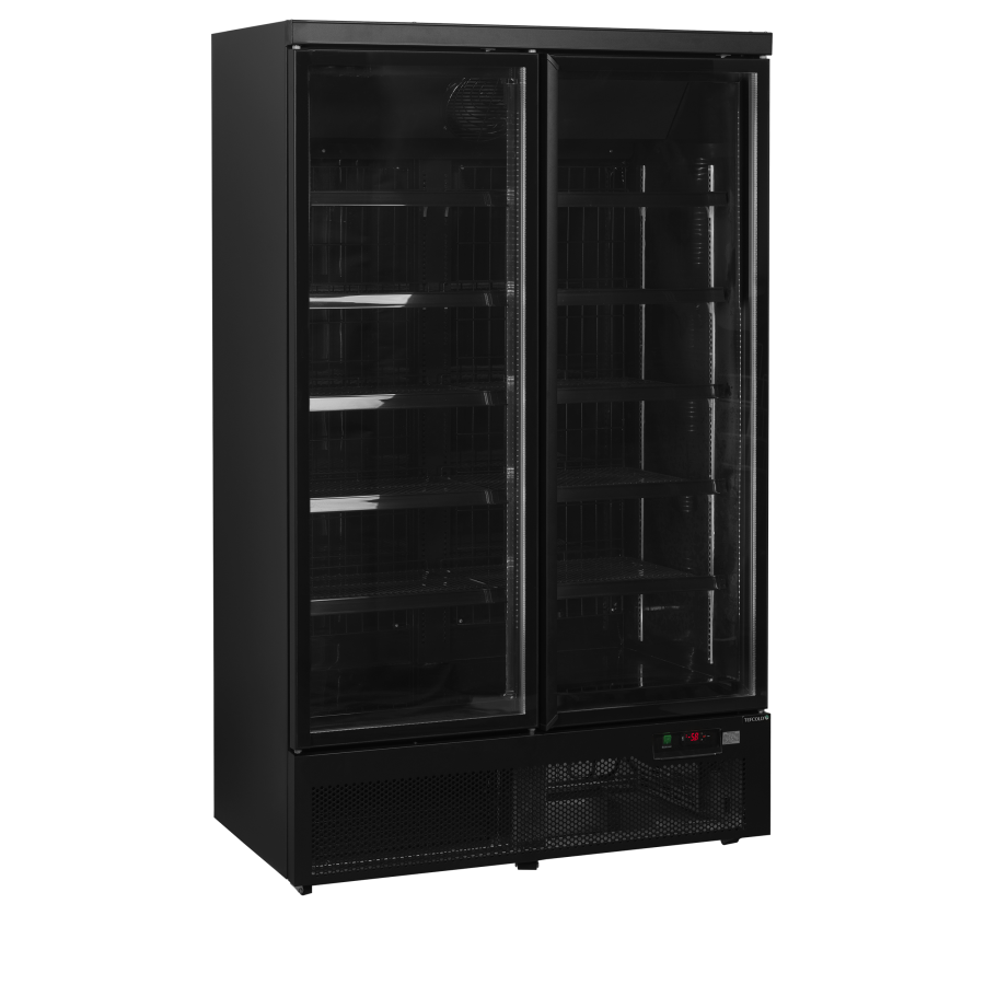 Congelador Expositor Negro | Atom Maxi F2DBB | 702L | 2 Puertas Cristal | Vent. | -22/-18°C | R290 | Clase D | 1253x760x2003 mm