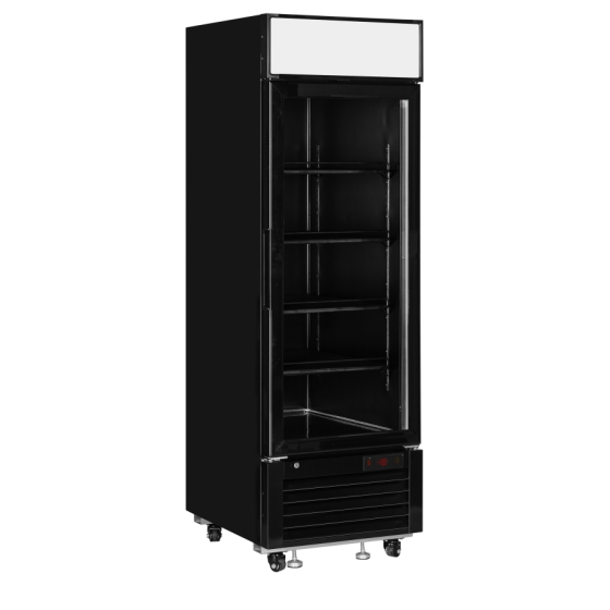 Congelador Expositor Negro | Ref: LGF2500B | 405L | Puerta Cristal | Vent. | LED | -25/-14°C | R290 | Clase C | 685x805x2065 mm