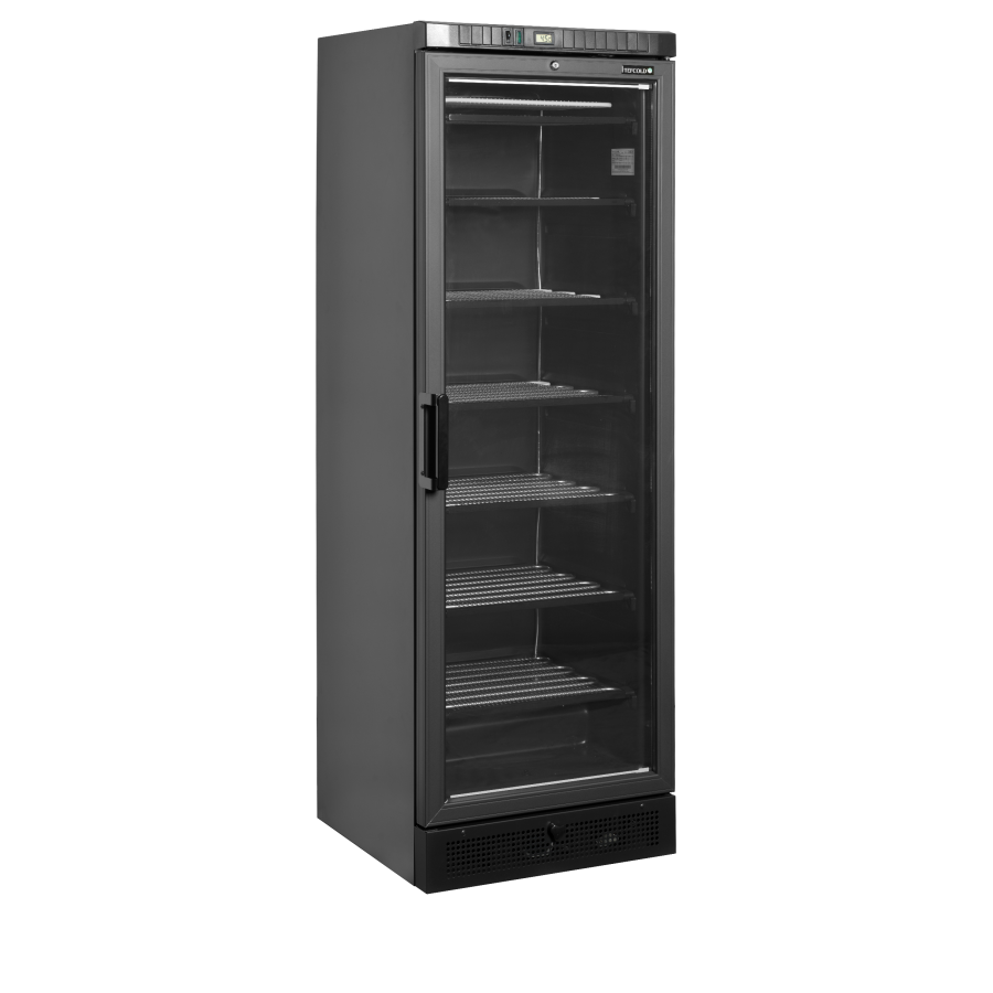 Congelador Expositor Negro | UFSC371G Black | 270L | Cristal Térmico | Estática | -23/-18°C | R290 | Clase C | 595x640x1840 mm