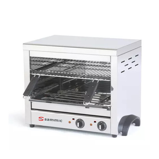 Salamandra Gratinadora Profesional de Techo Fijo SGF-450 | 5130278 | Área de Cocción 450x350 mm | Acero Inox | 3600W | 230V