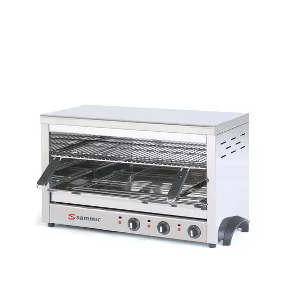 Salamandra Gratinadora Profesional de Techo Fijo SGF-650 | 5130288 | Área de Cocción 650x350 mm | Acero Inox | 4700W | 230V