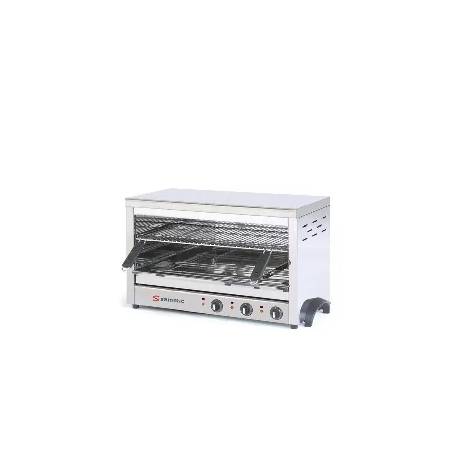 Salamandra Gratinadora Profesional de Techo Fijo SGF-650 | 5130288 | Área de Cocción 650x350 mm | Acero Inox | 4700W | 230V
