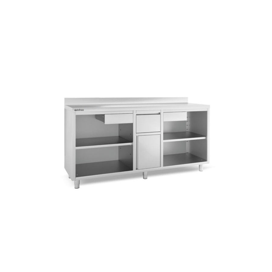 Mesa Estantería de Trabajo Infrico IMC200 | Acero Inox. AISI 304 | 1960x600x1050 mm