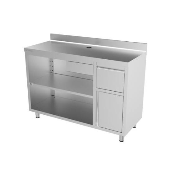 Mesa de Trabajo Infrico IMC150 | Acero Inox. AISI 304 | 1470x600x1050 mm