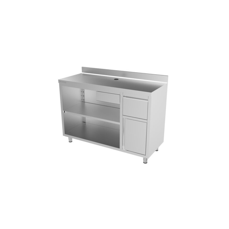 Mesa de Trabajo Infrico IMC150 | Acero Inox. AISI 304 | 1470x600x1050 mm