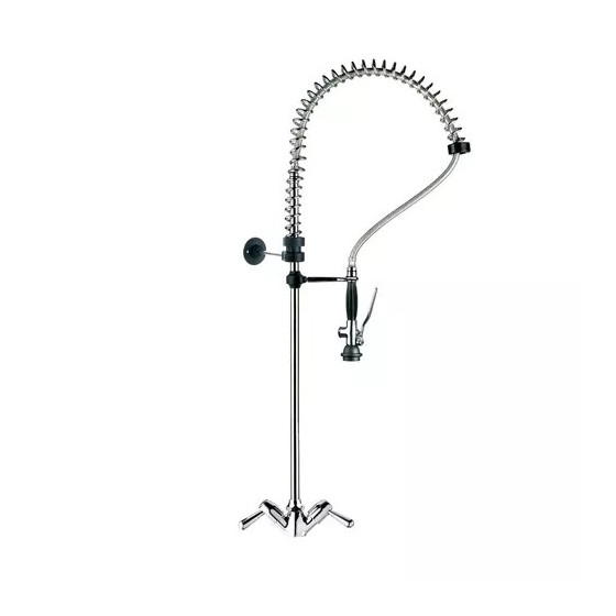 Grifo de Ducha D-2 | 5870024 | Mezclador Bimando (2 Aguas) | Conjunto Flexible | Pistola de Gran Caudal | Soporte de Pared