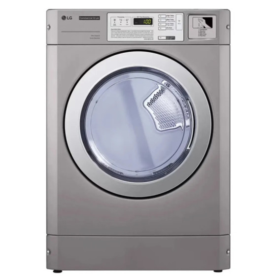 Secadora Industrial LG Giant Eléctrica 11 kg | Ref: RV1329C4T | Ventilada | Side by Side | 686x764x983 mm