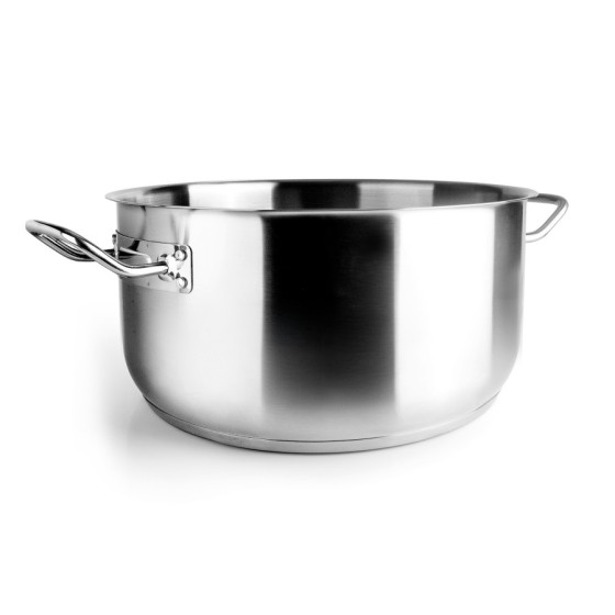 Cacerola sin Tapa Gastro de Inox 16032 | Serie Gastro Garinox | Ø 32 cm | 10,00 Litros | Fondo Termodifusor | Apta Inducción