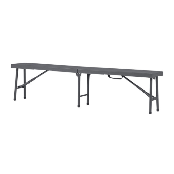 Banco Plegable Zown Sharpbench | Ref: PC-15F-NC | 184x30.5x44.3 cm | Polietileno | 400kg Carga