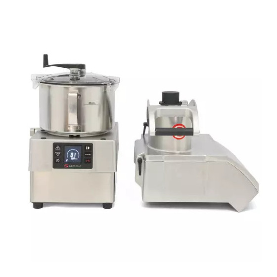 Sammic Combi Cortadora-Cutter CK-35V | Ref: 1050752 | 2 en 1: 450kg/h cortadora + 5.5L cutter | Brushless | 391x409x552mm
