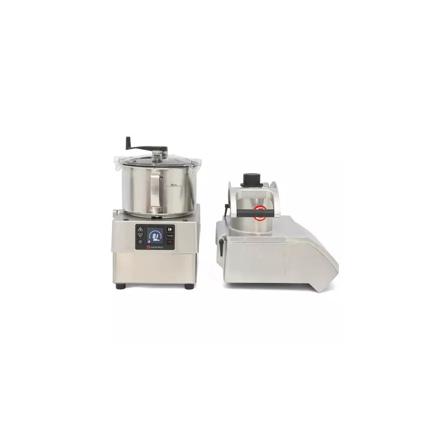 Sammic Combi Cortadora-Cutter CK-35V | Ref: 1050752 | 2 en 1: 450kg/h cortadora + 5.5L cutter | Brushless | 391x409x552mm
