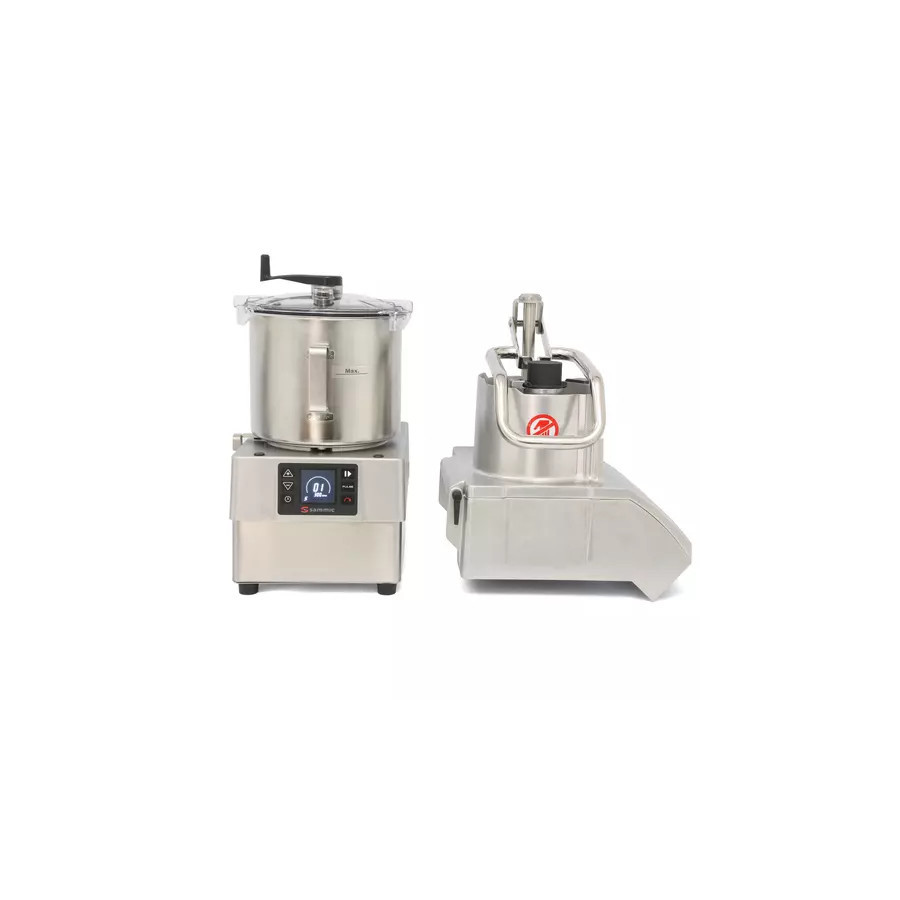 Sammic Combi Cortadora-Cutter CK-48V | Ref: 1050821 | 650kg/h | Caldero 8L | Brushless | Acero Inox.