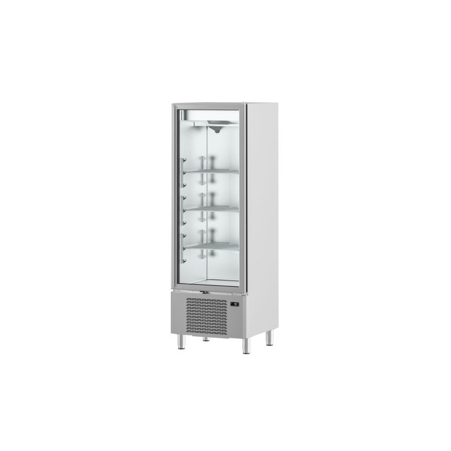 Armario Refrigeración Infrico IAN501CR | 500L | 1 Puerta Cristal | LED | +2/+6°C | R290 | Clase 4 | 687x700x2060 mm