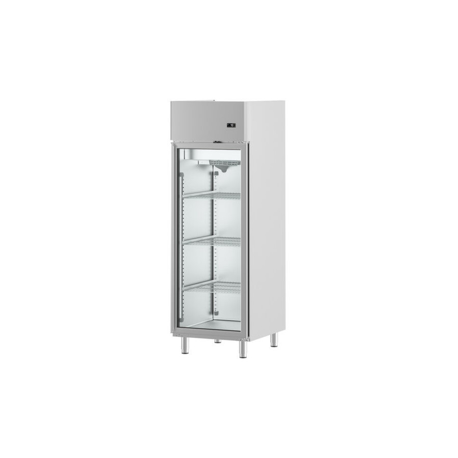 Armario Refrigeración Infrico IAG701CR | 1 Puerta Cristal | 610L | +2/+6°C | Vent. | LED | Acero Inox.