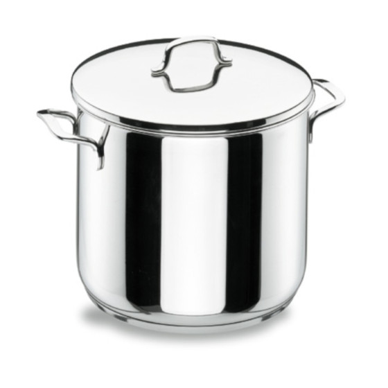Olla Superalta con Tapa Gourmet de Acero Inox 18/10 90129 | Serie Gourmet | Ø 28 cm | 13,50 Litros |  Apta Horno e Inducción