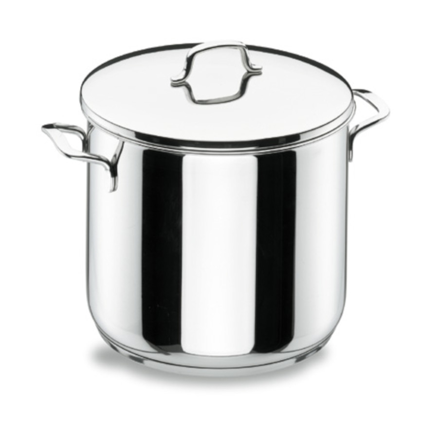 Olla Superalta con Tapa Gourmet de Acero Inox 18/10 90129 | Serie Gourmet | Ø 28 cm | 13,50 Litros |  Apta Horno e Inducción